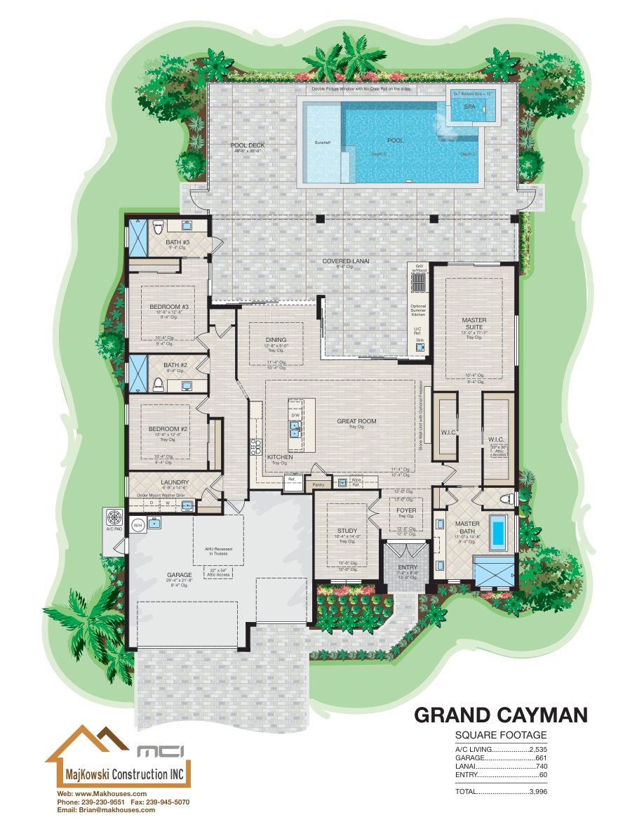 Grand Cayman Model published floor plan